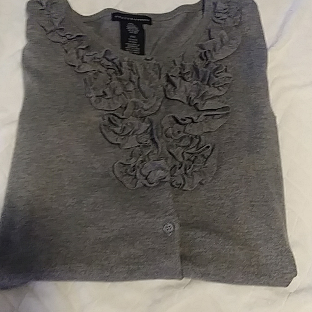 Grace Elements Ruffle Cardigan - Picture 8 of 8